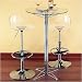 Kitchen & Housewares : Lumisource DT-BAR TABLE Chrome with Glass Stella Bar Table