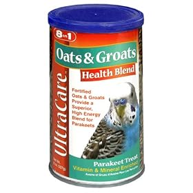 8in1 Parakeet Oats and Groats (Canister), 8-Ounce by 8 in 1