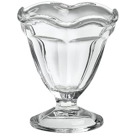 Anchor Hocking Footed Clear Parfait/Ice Cream Bowls, Set of 12