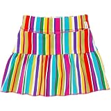 striped skort