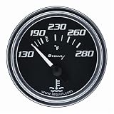 Equus 7232 Water Temperature Gauge - Black