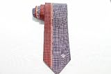 Versace Men's 100% Silk Red Patterned Tie