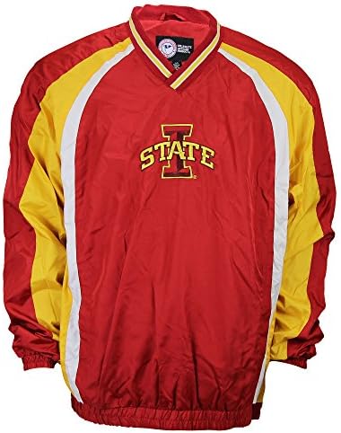 NCAA Lightweight Pullover Windbreaker Jacket (Iowa State Cyclones, Medium)