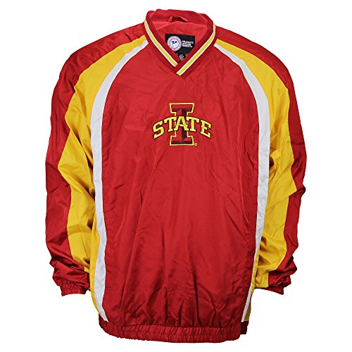 NCAA Lightweight Pullover Windbreaker Jacket (Iowa State Cyclones, Medium)
