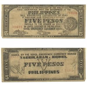 Philippines: Bohol 1942 5 Pesos, Pick S136d