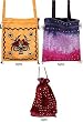 Indian Handbags Cotton Beaded and Embroidered, 3 Pieces Set (gmbg004)