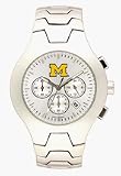 Michigan Wolverines NCAA Men's Hall of Fame Watch with Stainless Steel Bracelet