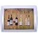 Wine Theme Large Melamine Tray with Handles, 20 by 14 Inches, Vintage Wine Ad