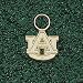 Auburn Tigers AU 3/8 Hooplet - 14KT Gold Jewelry