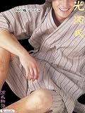 甚平（<strong>源氏物語</strong>・光源氏）縦シワで着心地爽やかな楊柳近江ちぢみ 縞　501