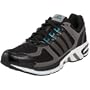 adidas Men's Equipment 10 Running Shoe,Black/Black/Teal,7.5 M