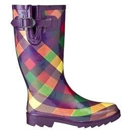 Product Image Women's Merona&reg; Zasha Bias Plaid Rain Boots - Multicolor