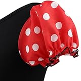 TIAOBU Girls Halloween Polka Dots Party Costume Dress Tutu Skirt with Headband (12 Months, Red)
