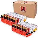 JetSir Replacement for Epson 277XL Set of 12 High Yield Ink Cartridges: 2 Black (T277XL120), 2 Cyan (T277XL320), 2 Magenta (T277XL320), 2 Yellow (T277XL420), 2 Light Cyan (T277XL520) & 2 Light Magenta (T277XL620) for Expression XP-750, Expression XP-850, Expression XP-860, Expression XP-950 Printers