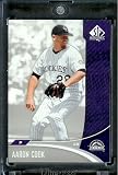 2006 SP Authentic #33 Aaron Cook Baseball Card - Mint Condition - In Protective Display Case !!