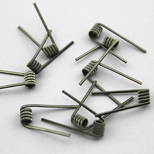 10 pack of 0.45 Ohm clapton coils premade wrap wire for RDA
