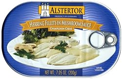 Alstertor Herring in Mushroom Sauce, 7.05-Ounce Tin (Pack of 5)