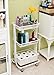 Home Kitchen Bedroom Storage Utility Cart (White)