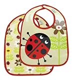Sugar Booger "Lady Bug" Feeding Collection Mini Bib Gift Set of 2