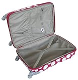 International Traveller Domo DOTS Shiny Print Polycarbonate 24 Wheeled Packing Case