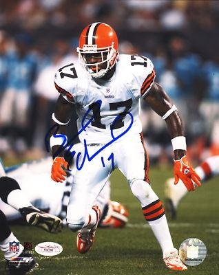 Braylon Edwards Signed Autographed 8x10 Photo Jsa - Autographed NFL Photos
