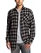 Carhartt Men's Long sleeve Flannel Plaid Shirt, Black, Large Regular