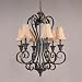 Athenian Crackle Bronze 6-light Chandelier