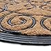 Milliard Decorative Swirl Coco Fiber Half Round Durable Outdoor Entrance Doormat - 18in.x30in.
