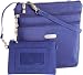 Baggallini Zipper Bagg,Steel Blue,One Size