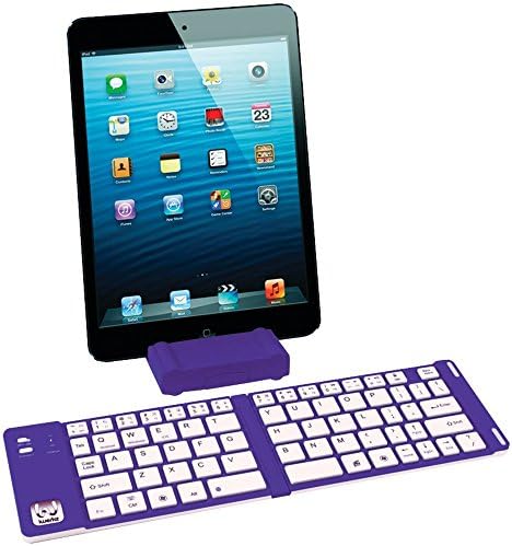 Universal Foldable Bluetooth Keyboard Purple