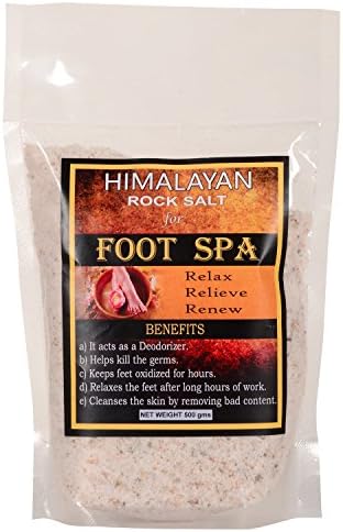Honest Organics Himalayan Rock Salt For Foot Spa - 500 Gm, White