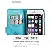iPhone 6 Case, LK [Kickstand Feature] iPhone 6 4.7 inch Wallet PU Leather Case Flip Cover Case Built-in Card Slots & Stand + Stylus Pen (Blue)