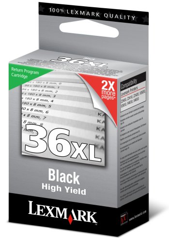 Lexmark No 36xl Ink Cartridge Black High Yield Return Program