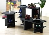SEI Contemporary Black Cocktail Table