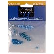 Swarovski Bicone Mix, Aquas, 48pc Pkg (Pack of 1)