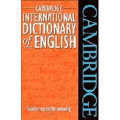 Cambridge International Dictionary of English (Cambrdige Illustrated History)