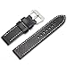 Ritche 22mm Watch Band Strap Italy Calf Leather Handmade Strap Fit for Military Watches for Panerai-black