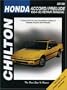 Honda Accord and Prelude, 1984-95 (Chilton's Total Car Care Repair Manual)