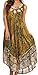 Sakkas Alexis Embroidered Long Sleeveless Floral Caftan Dress/Cover Up