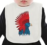 Eagle indian ネクタイを有する有機ビブ Medium
