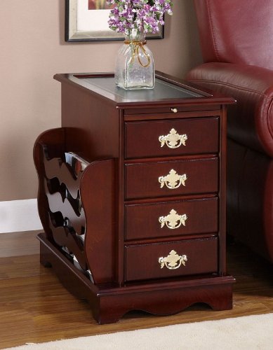 Cabinet End Table with Cherry Finish