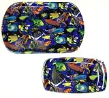 Blue Reef Fish 2 Pc Serving Tray Set