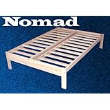 Nomad Solid Hardwood Platform Bed Frame - Queen Size