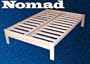 Nomad Solid Hardwood Platform Bed Frame - Queen Size