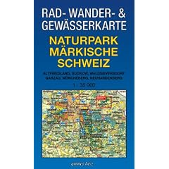 Naturpark M�rkische Schweiz 1 : 35 000 Rad-, Wander- und Gew�sserkarte: Mit Altfriedland, Buckow, Waldsieversdorf, Garzau, M�ncheberg, Neuhardenberg