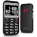 Snapfon ezTWO Senior Cell Phone, SIMPLE and Easy to Use, SOS Button, Hearing Aid Compatible, UNLOCKED GSM