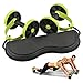 OrangeTag New Core Double Wheels Ab Roller Pull Rope Abdominal Waist Slimming abdominal exercise equipment