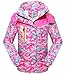 Roseate Girls Lightweight Jacket Waterproof Sportswear Camouflage Pink