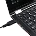 ZOZO 5.9ft (1.8m) USB Cable of Ac Adapter Charger Power Supply for Lenovo Yoga 3 Pro, Yoga 3 11, Yoga 3 14, Yoga 3-1470, Yoga3 11-5Y10, Yoga3 14-IFI, Yoga3 11-5Y10, Yoga 3-1470 Laptop (Black)