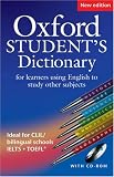 Oxford Student's Dictionary: For Learners Using English to Study Other Subjects (Dictionary Book & CD Rom)